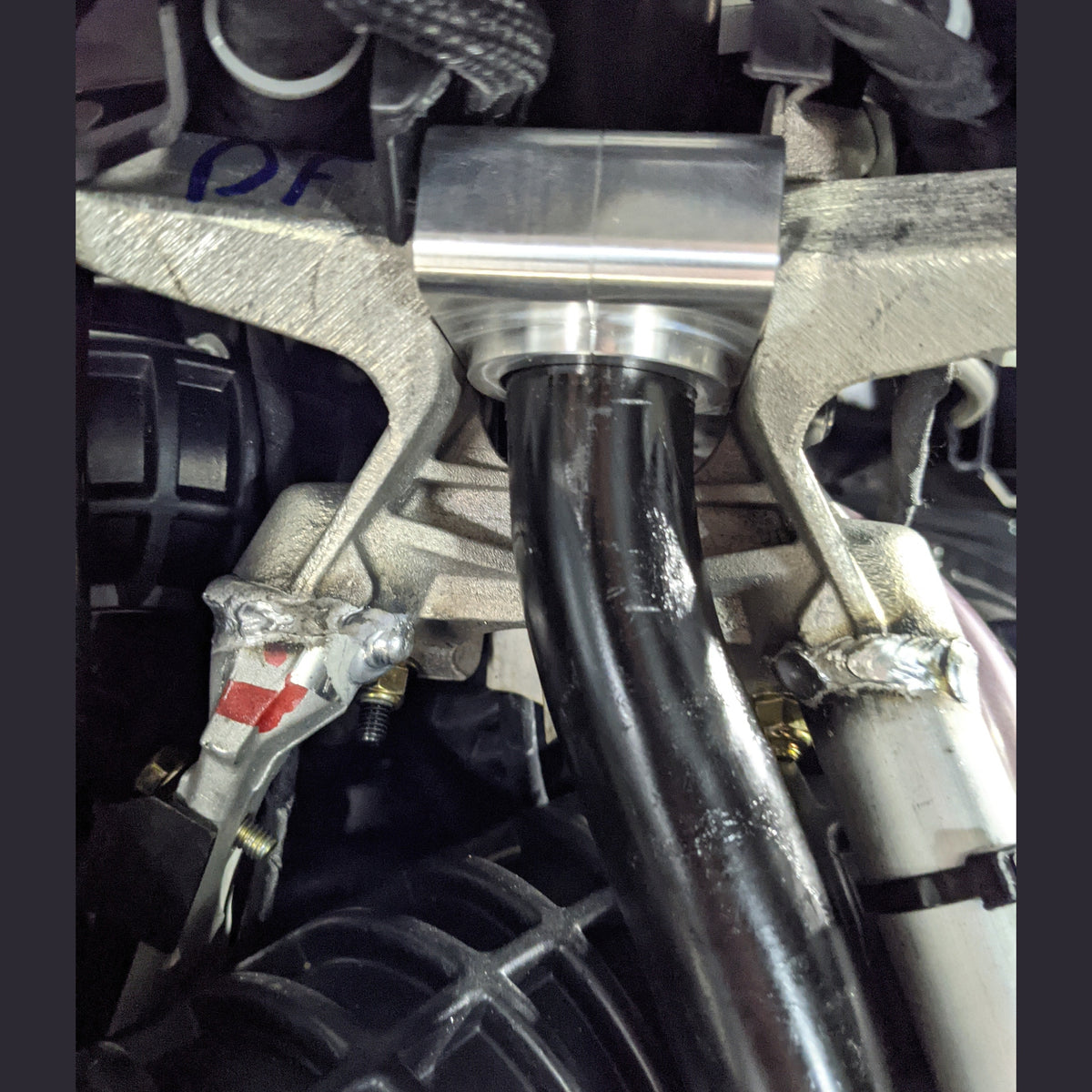 Upper billet steering block