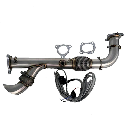 Silber Turbos Polaris RZR Turbo Shocker side dump downpipe photo 1