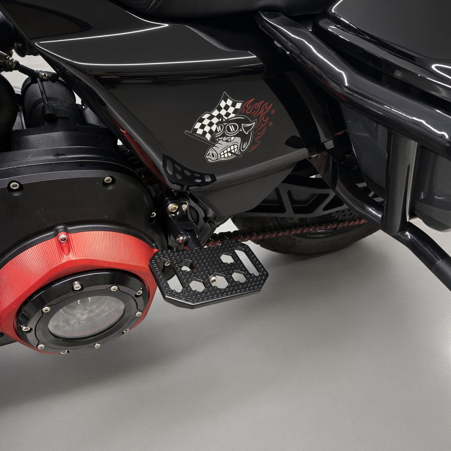 Harley M8 Billet Passenger Footpegs & Mounts