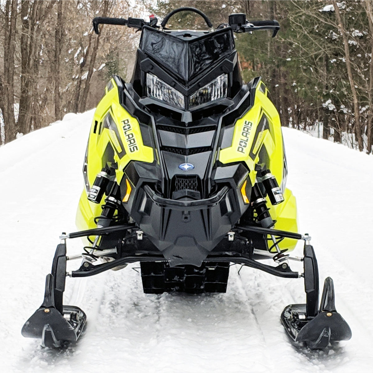 36" React A-arms installed on Polaris snowmobile